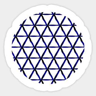 Shibori hexagon Sticker